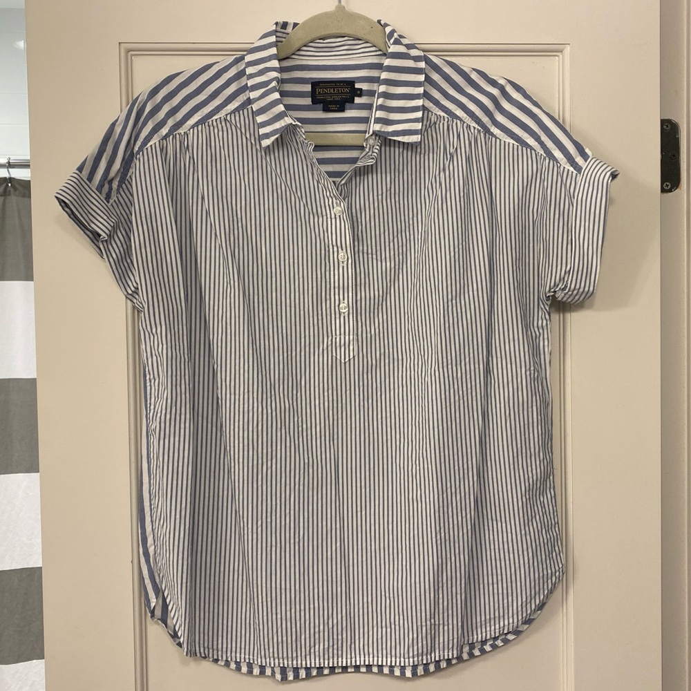 Pendleton Cotton Striped Shirt, Size S